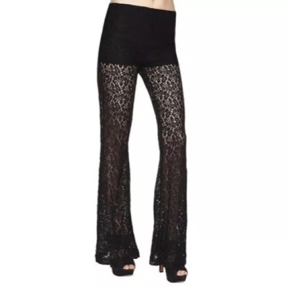 BCBGeneration Pants - ❤️ BCBGENERATION ❤️ BELL BOTTOM PANTS FLARED LACE